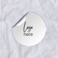 Tissue Paper and Custom Sticker